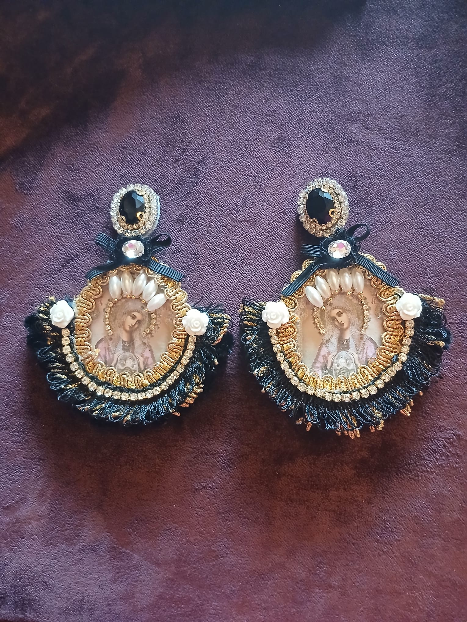 Virgin Mary Earring